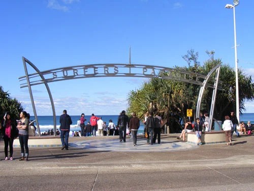 Entrance to Surfer's Paradise.