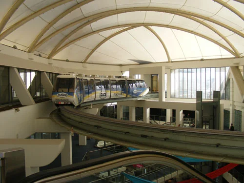 This one mall had a monorail that went from building to building.