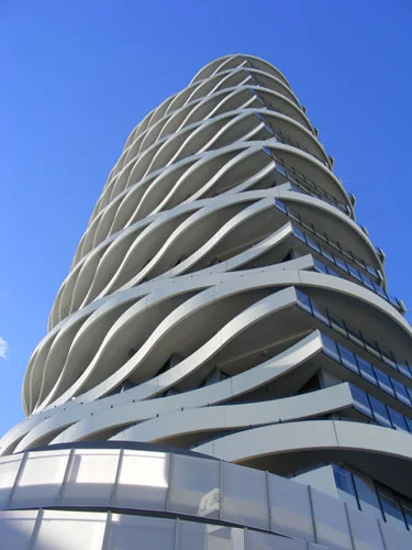 This buidling is called "The Wave". One of many incredible skyscrapers we saw.