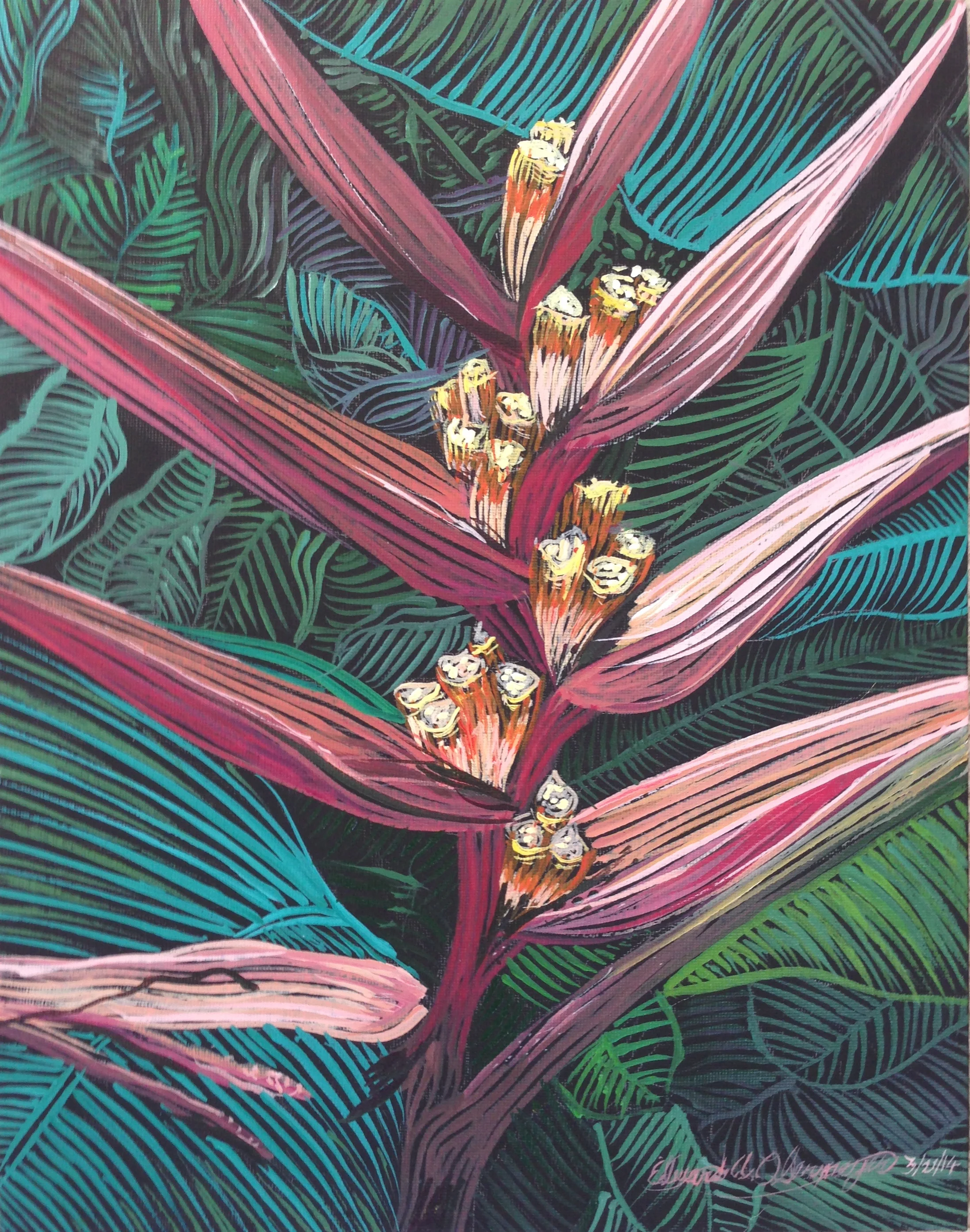 Heliconia No. 1, Norfolk Botanical Gardens Series