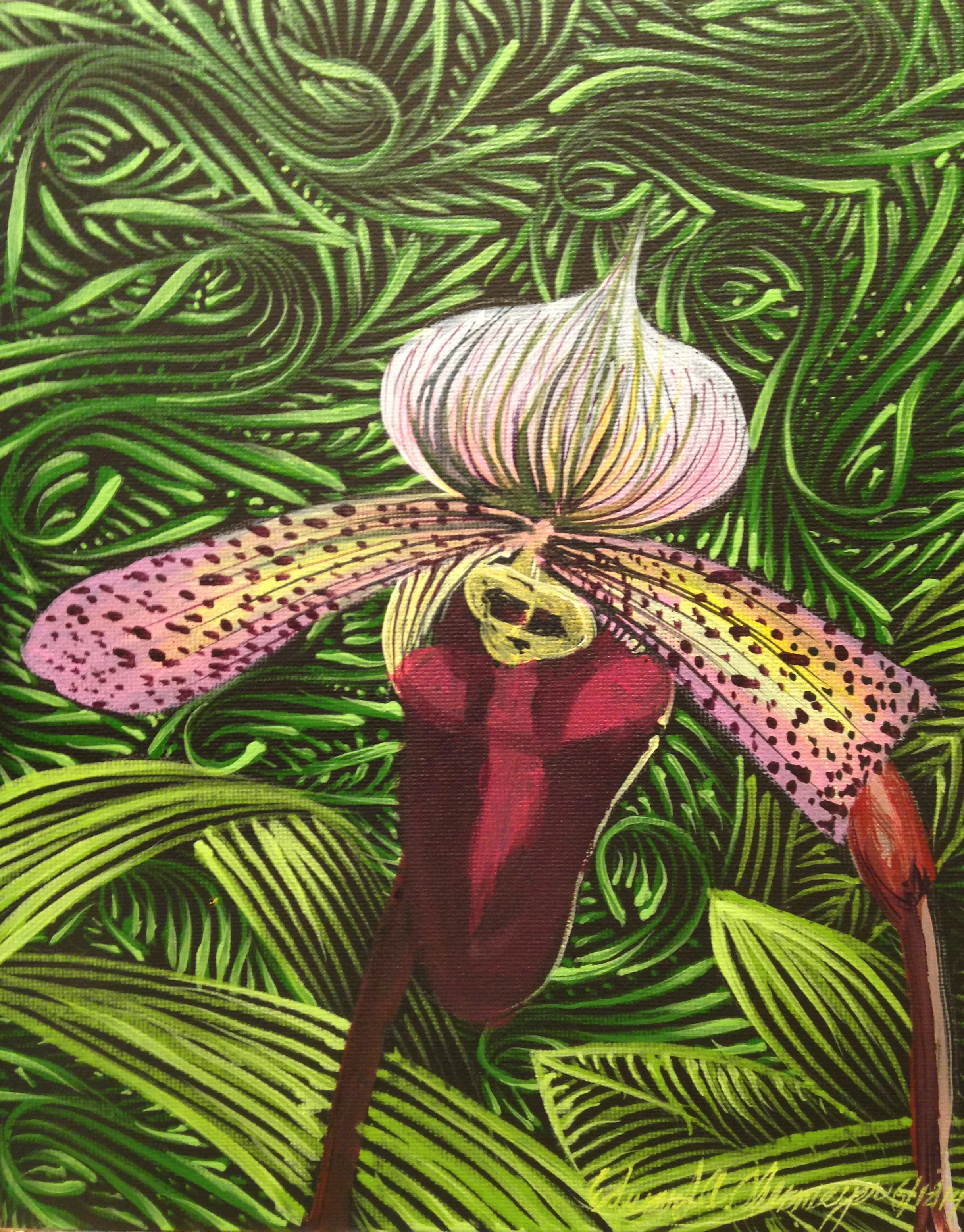 "Orchid Series No. 6, Alien Rising"