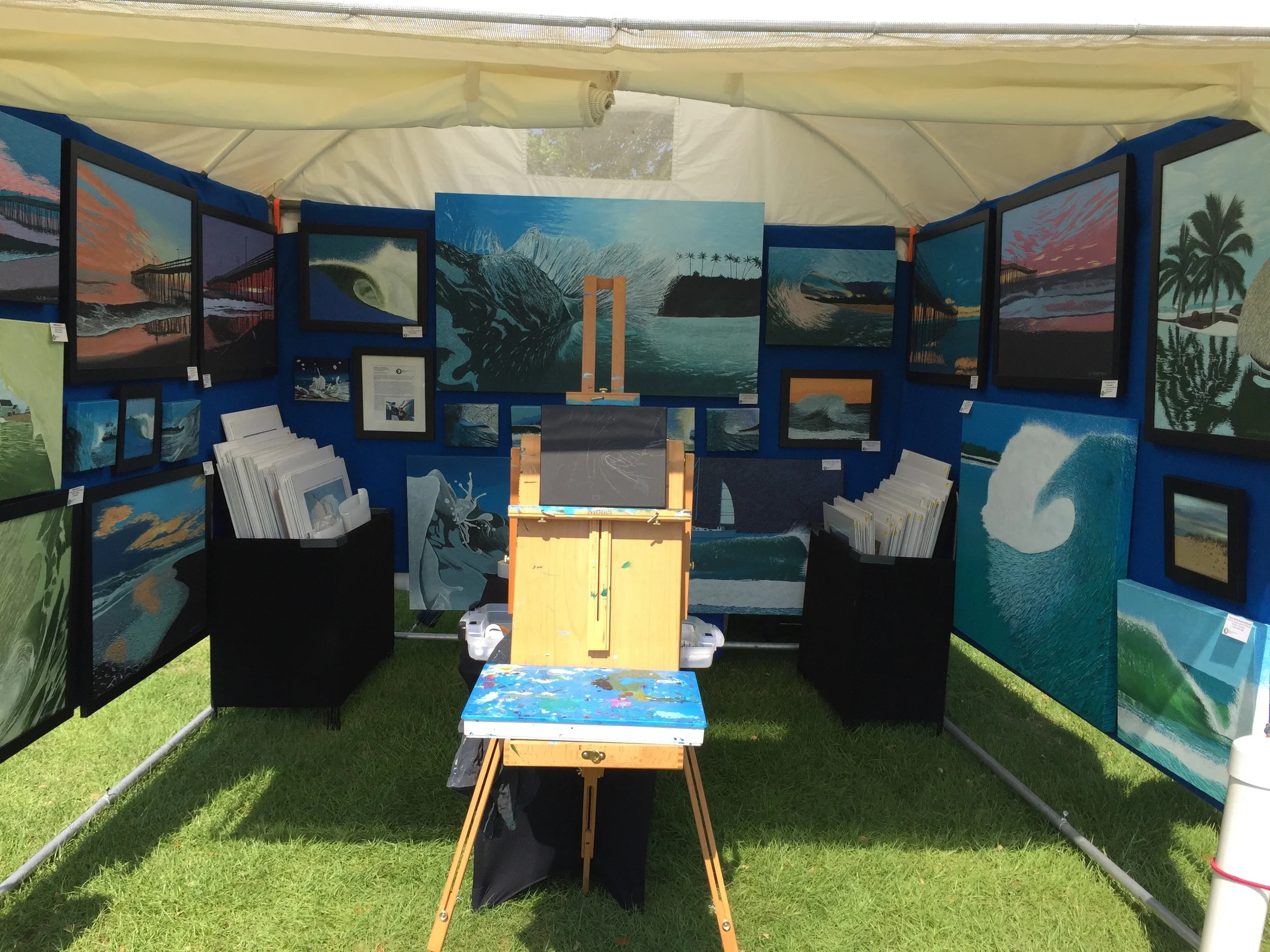 My booth at the Under The Oaks Show, Whalehead, Corolla, NC