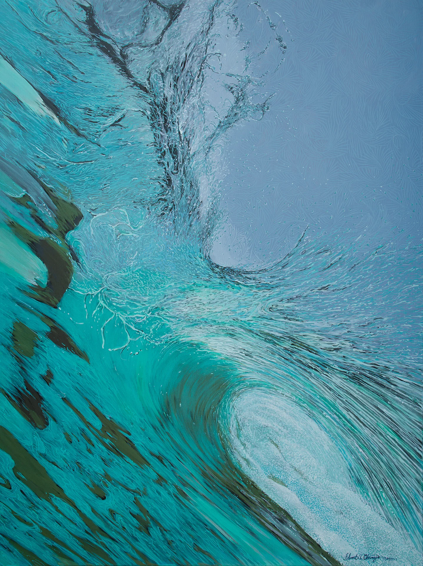 Emerald Green Vortex Series No. 1©12/09/2017