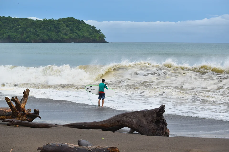 Getting into the surf shore break was interesting!