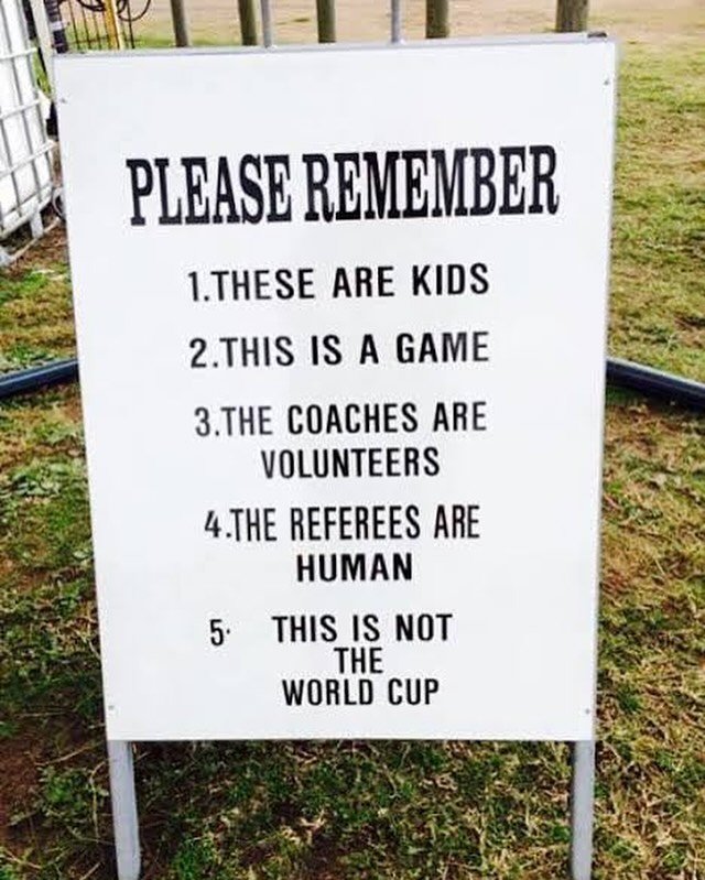 This weekend, remember:
🔹 Always show RESPECT for officials, players, coaches, managers, spectators, fields and facilities.
🔹 Stand well back from the sideline, and right away from the coach/manager/subs.
🔹 Game day is all about the players having