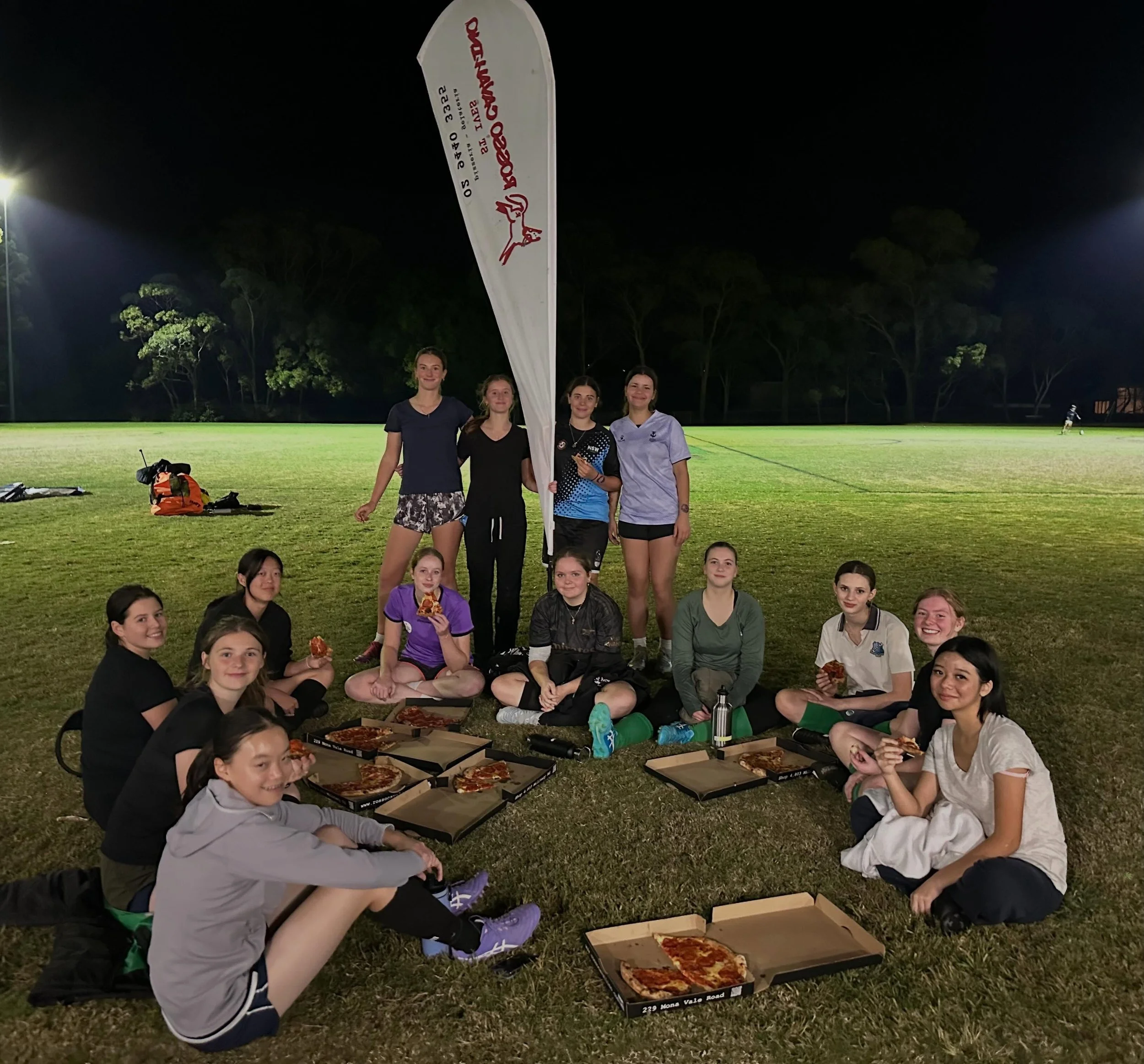 🍕Pizza, Pitch and Girl Power! ⚽️

Tonight, our U18-20 Girls squad celebrated Female Football Week the best way we know how: a high-energy training session followed by a massive pizza feast!

A huge shoutout to our amazing event sponsors, @rossocaval