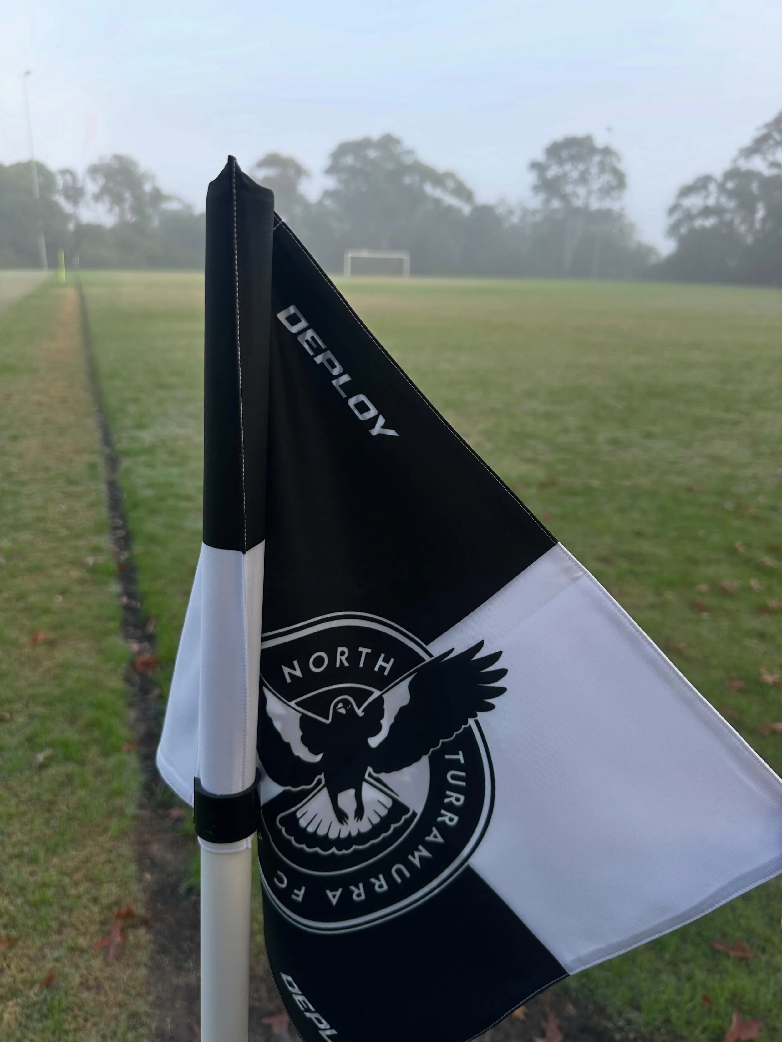 🌫️ Misty morning vibes at Samuel King Oval! 🌫️

The fog is lifting, the field is prepped and games are officially ON! ⚽️

Emerging from the mist this morning, we&rsquo;ve got our U18 Div 4 squad kicking things off against Lane Cove FC at 10am.

Lat