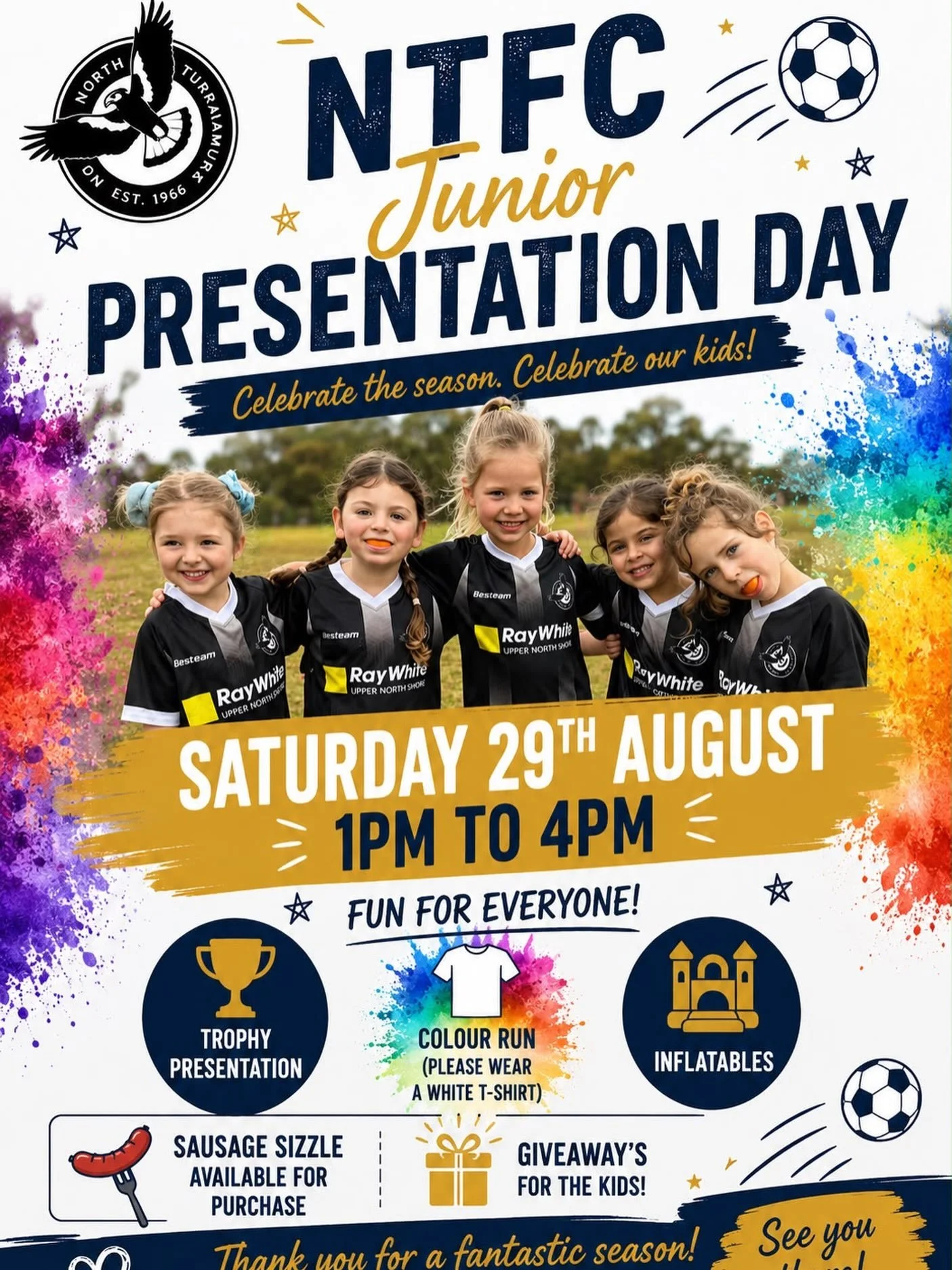 One week to go, Junior Magpies! ⚽️

It&rsquo;s almost time to gather one last time to celebrate an incredible 2026 winter season! 

Join us as we bring together players, teammates, and coaches to mark a fantastic year&mdash;and give a massive shoutou