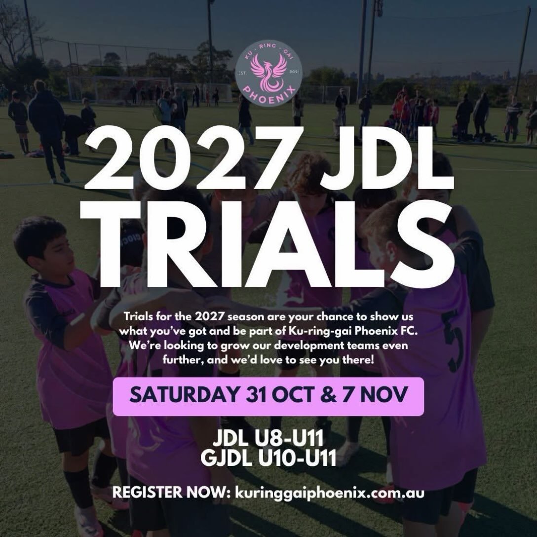 Got skills? Love the game? Ready to take it up a level? ⚽🔥

Our Junior Development League trials are less than two weeks away! We&rsquo;re building our 2027 JDL, GJDL, Diamond and Development League squads and looking for talented players ready to t