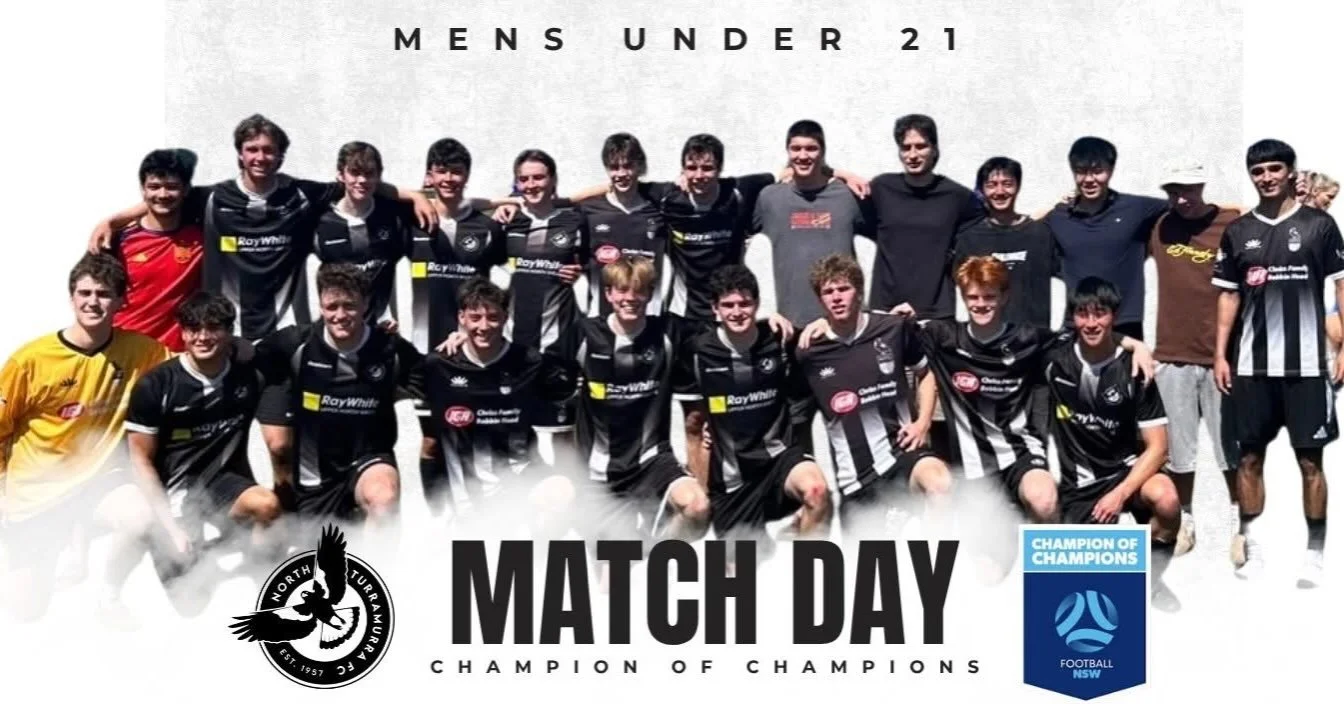 IT&rsquo;S GAME DAY!! Wishing our U21 boys all the very best this afternoon as they take the field in the Football NSW Champion of Champions Final at Valentine Sports Park.

A first for our club and an incredible achievement for a committed group of 