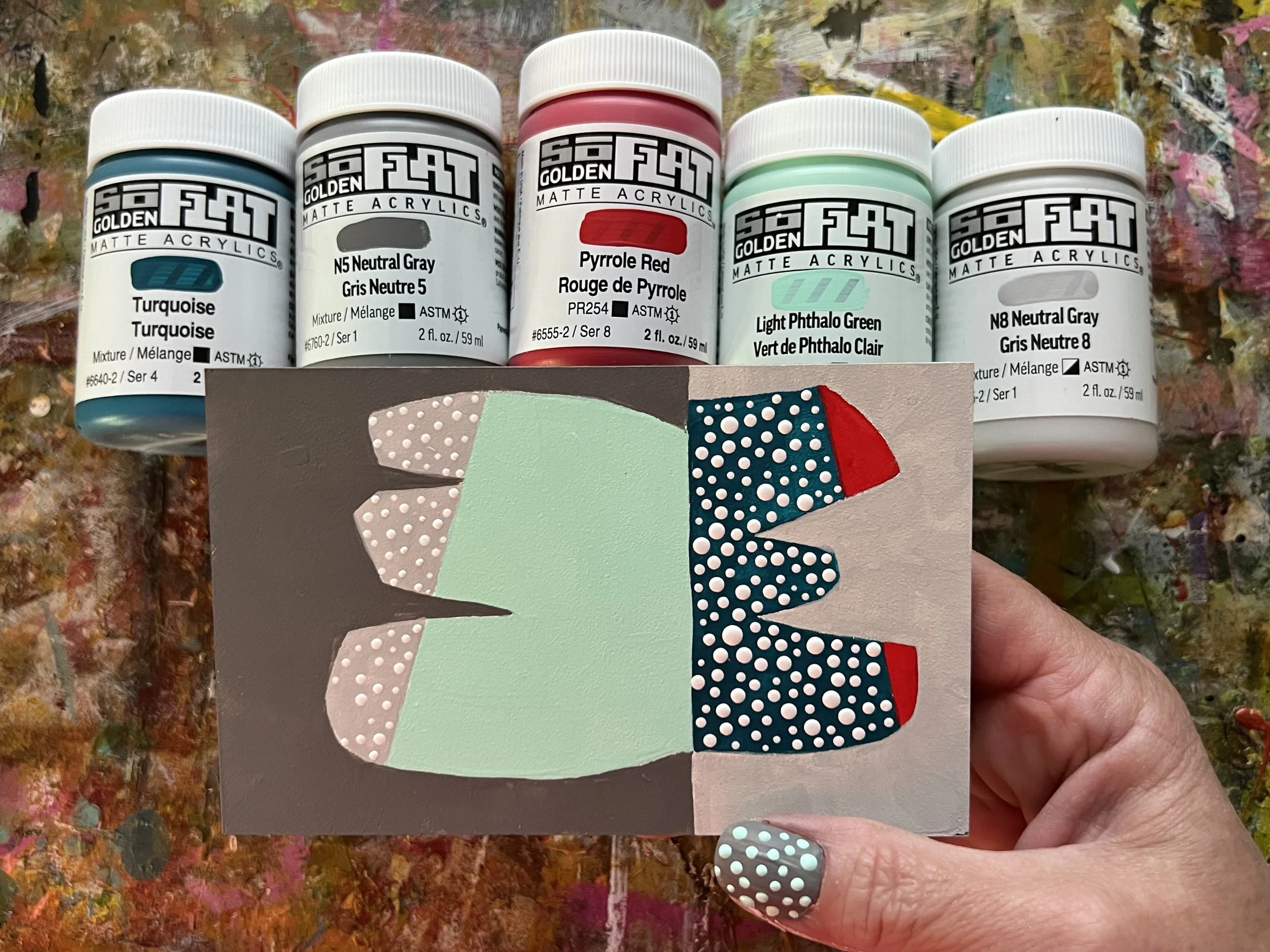 Mid-Century Inspired Painting