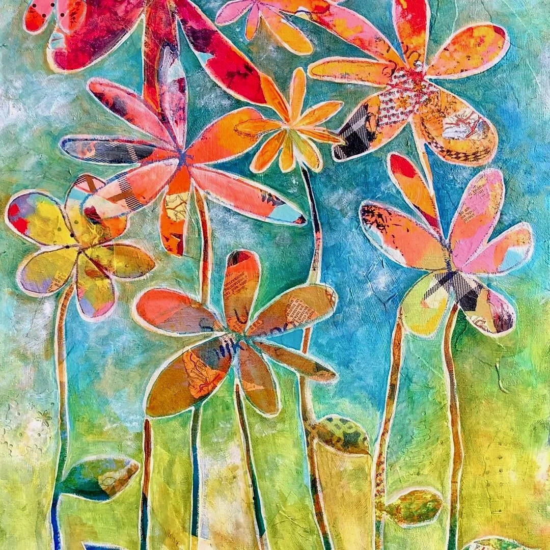 Mixed Media Flowers