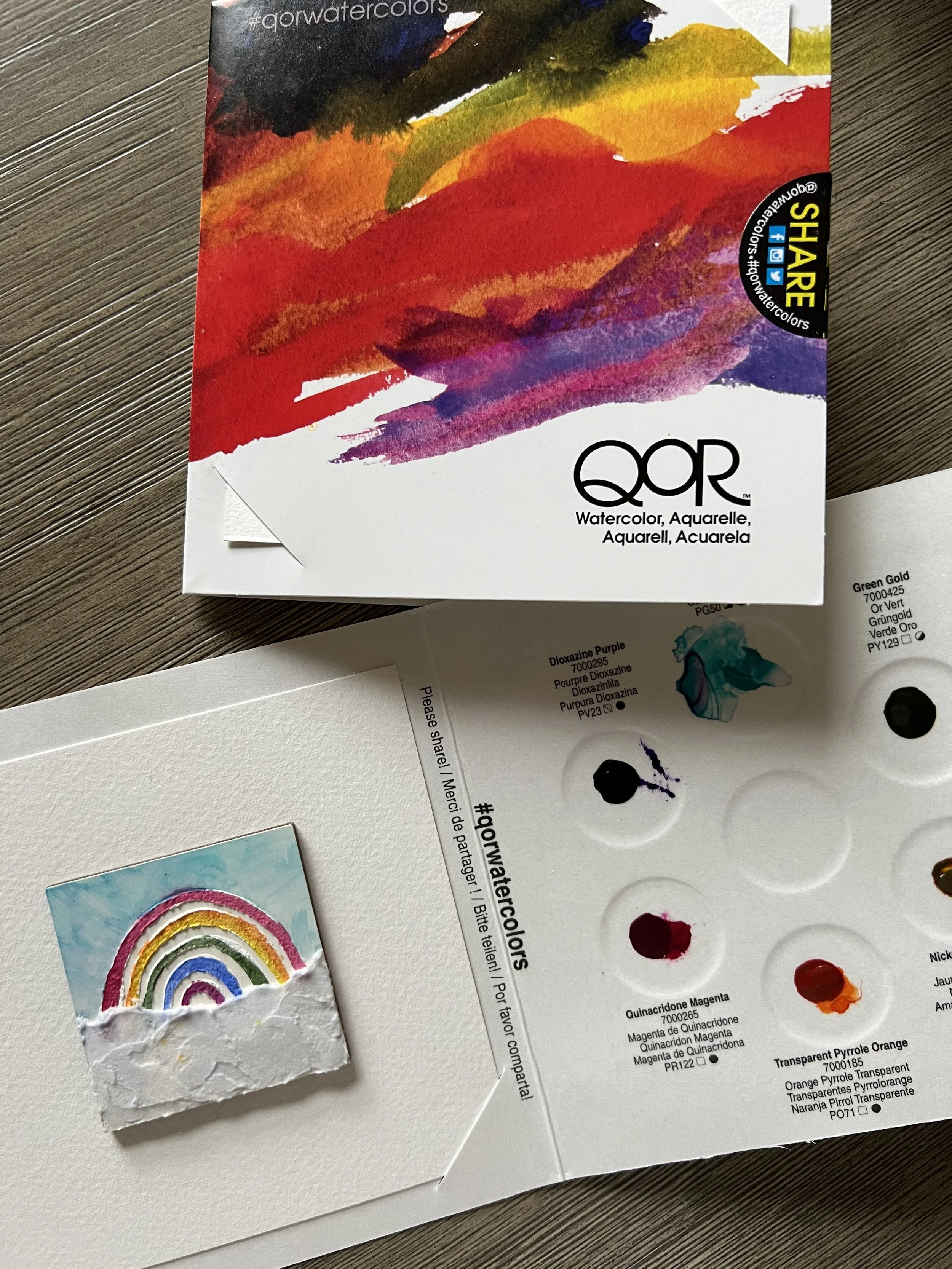 QoR Watercolor on Aquabord