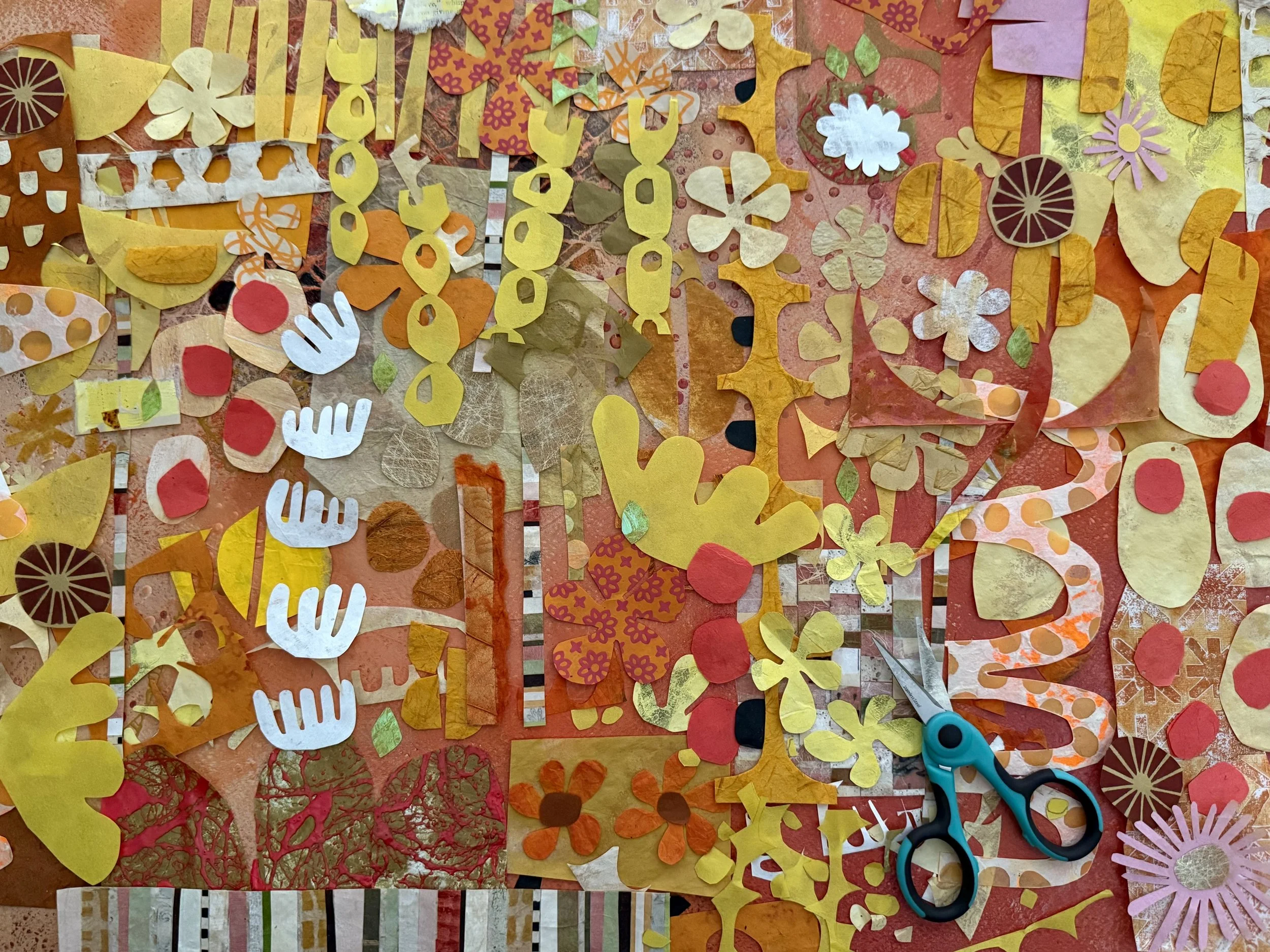 Mini Collage on Gessobord