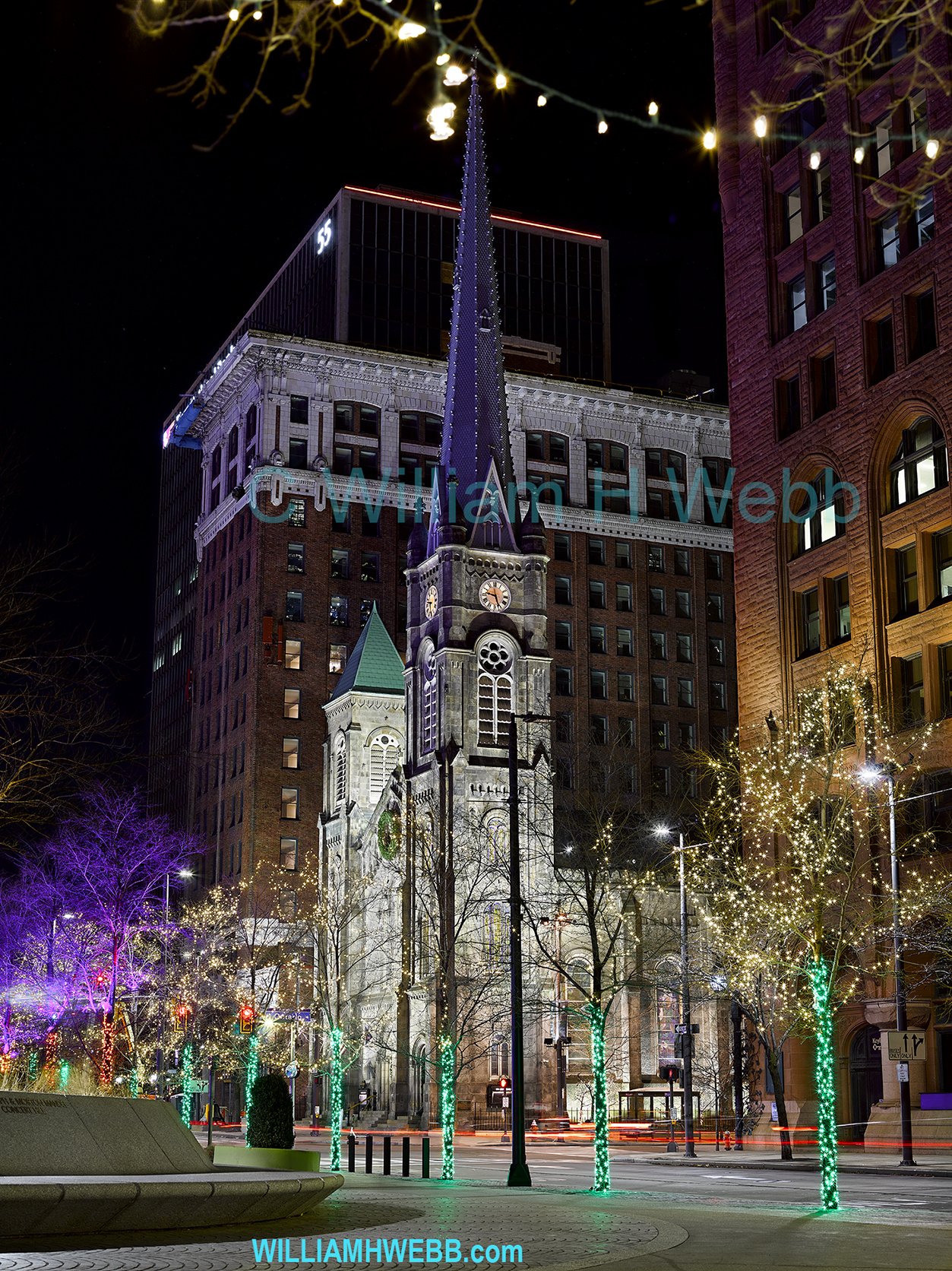 Old Stone Church at Christmas