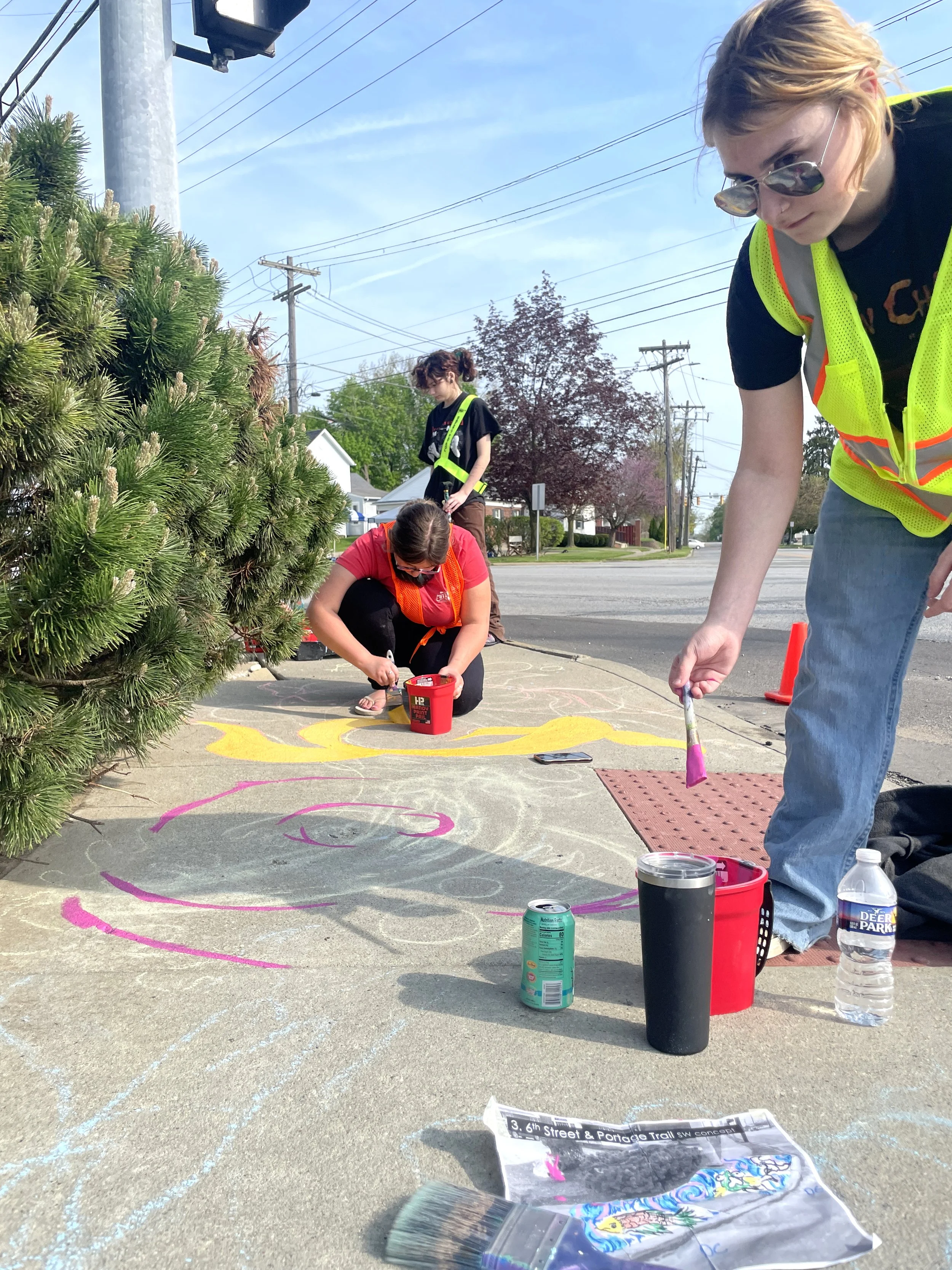 Patchwork Pathway - Flopping Fish in production.JPG