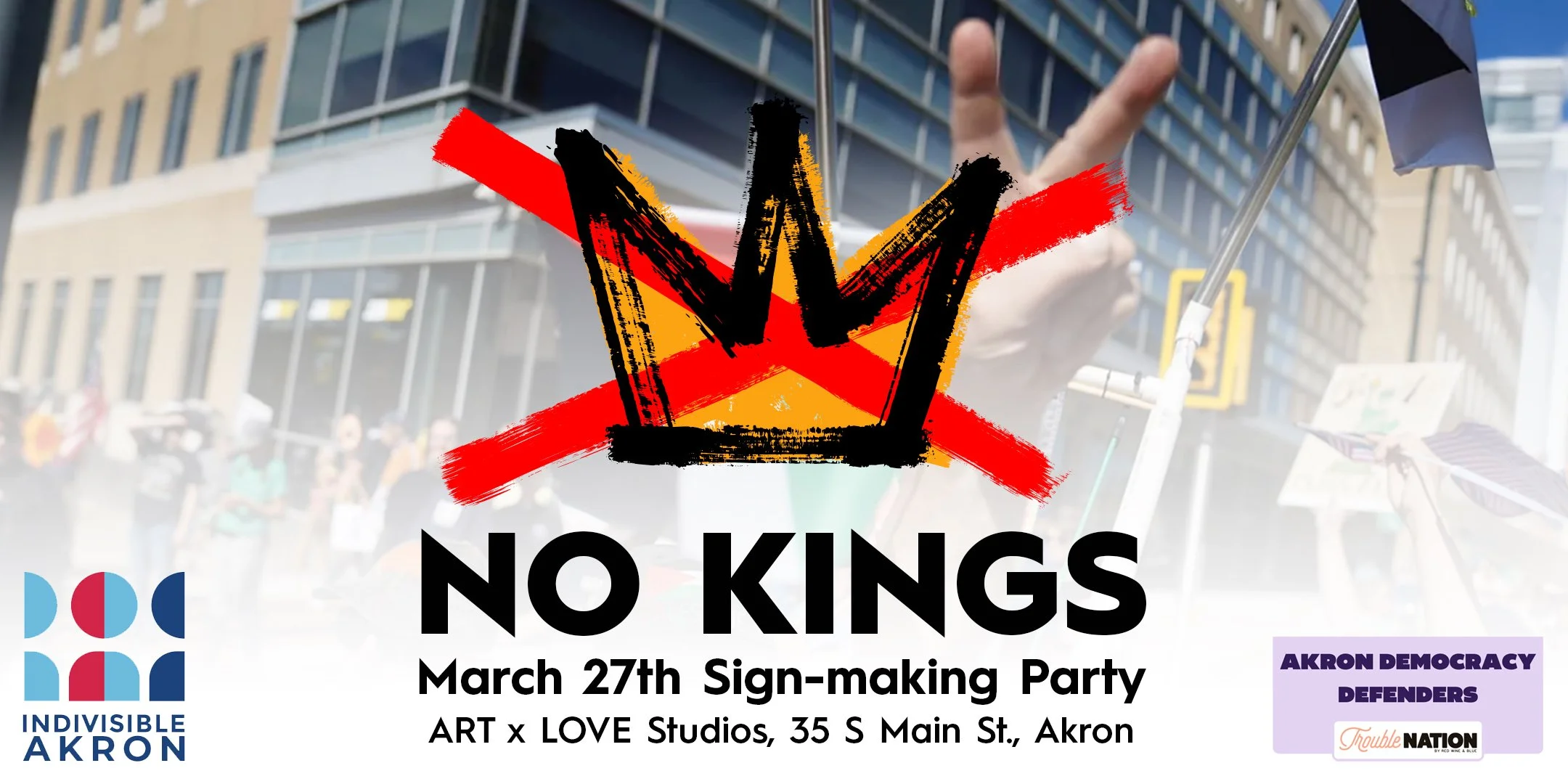 NO KINGS Sign-making Party