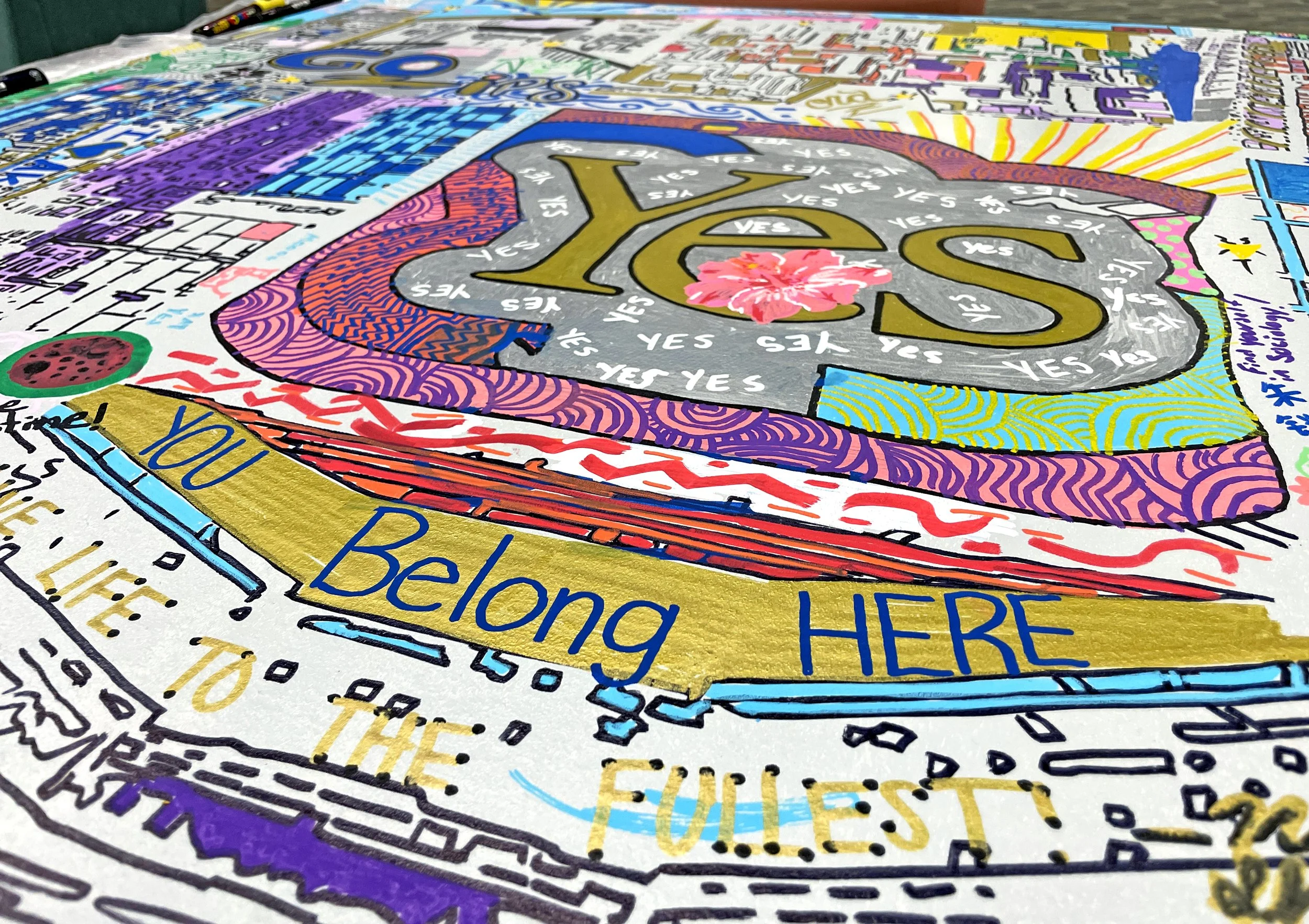Bierce Library Murals