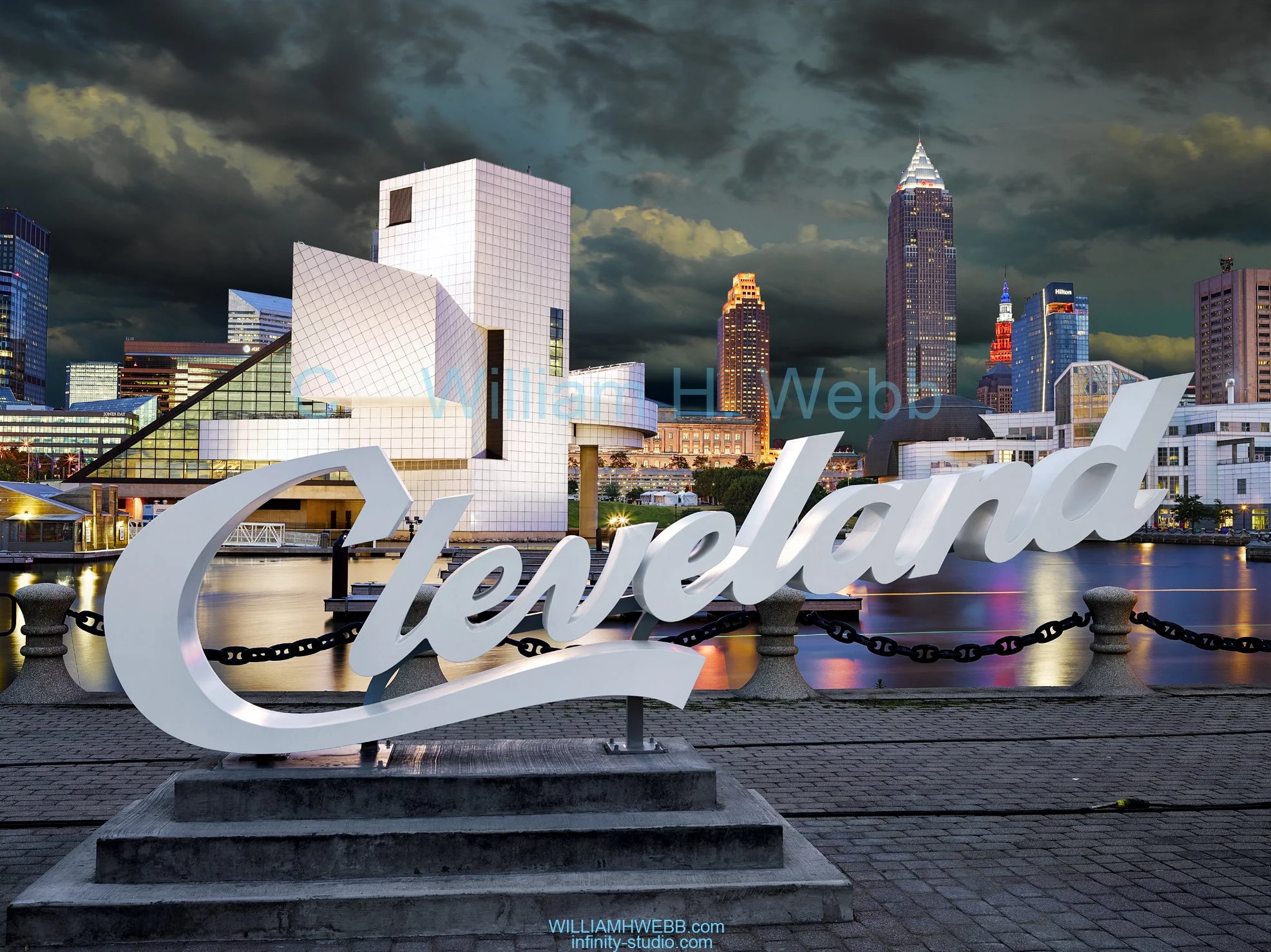 Cleveland Rock Hall Sign