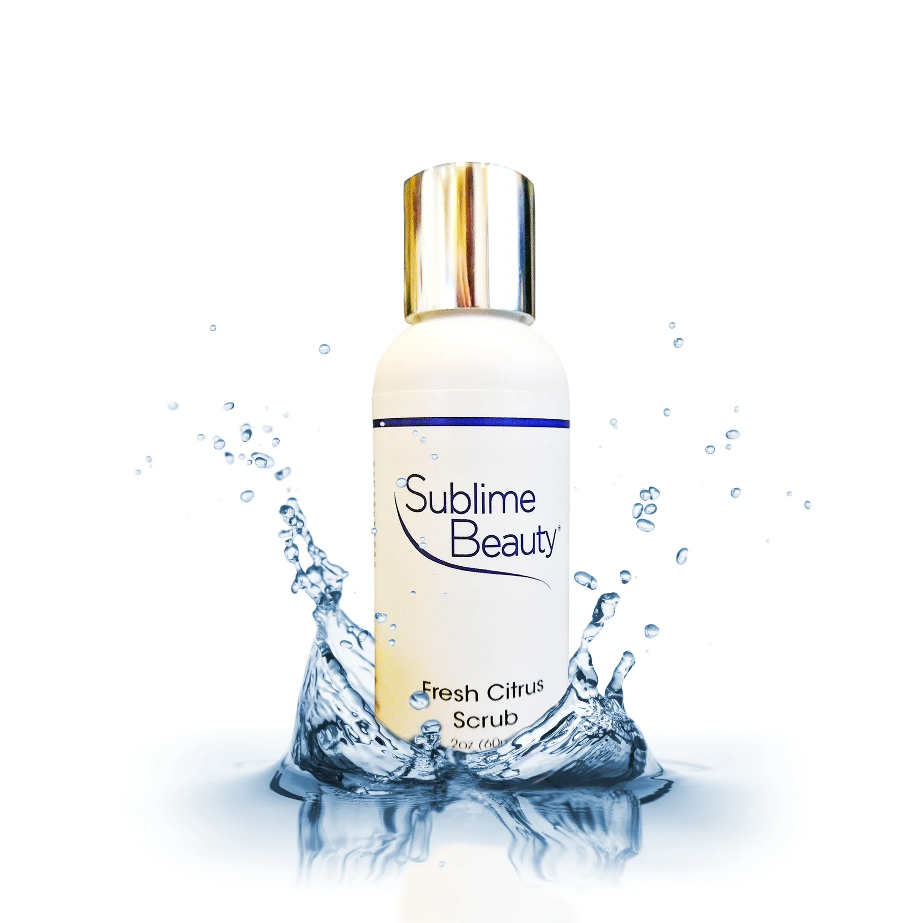Sublime Beauty Citrus Scrub splash water.jpg
