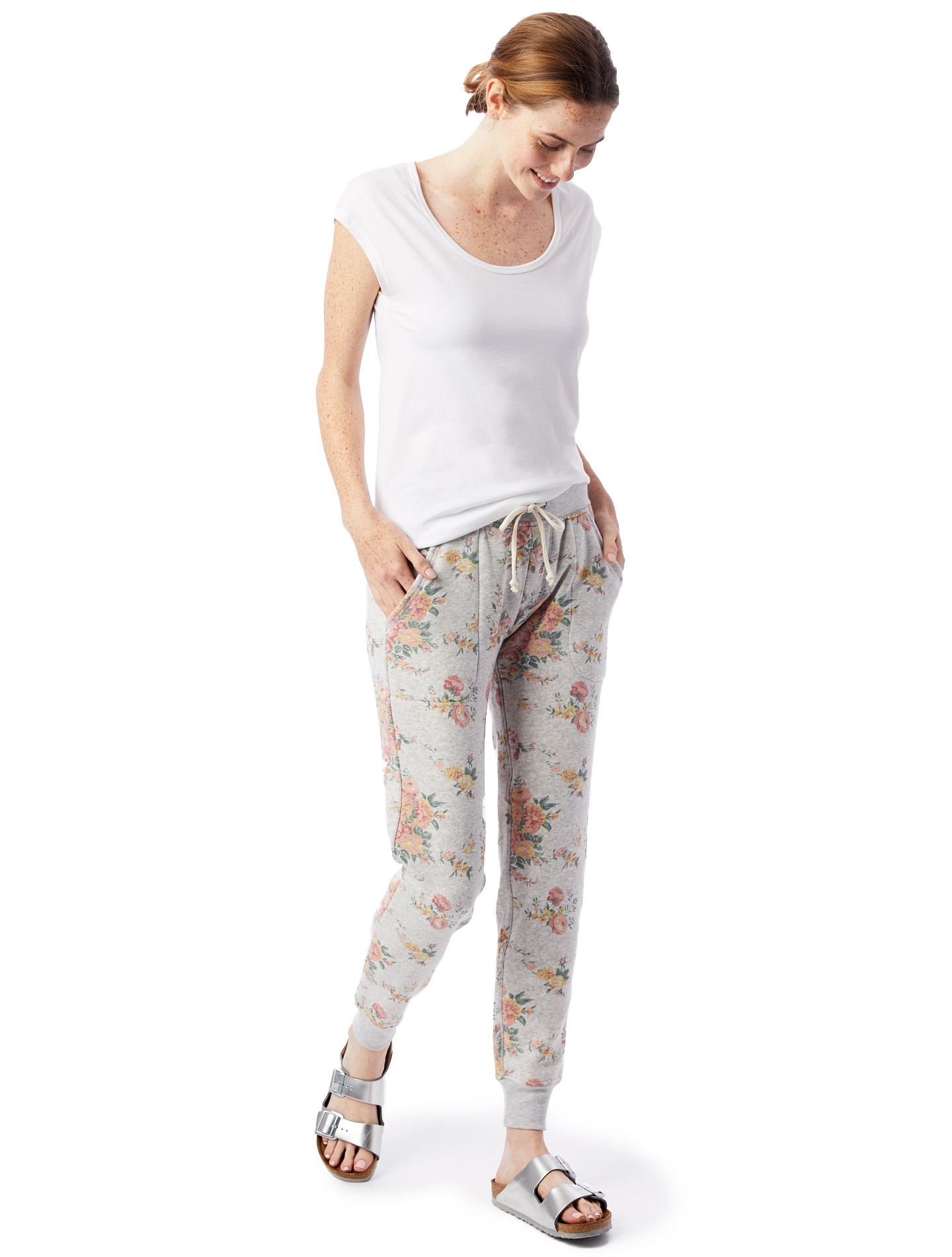 Printed Eco-Fleece Jogger Pants in Eco Light Grey Country Floral (2).jpg