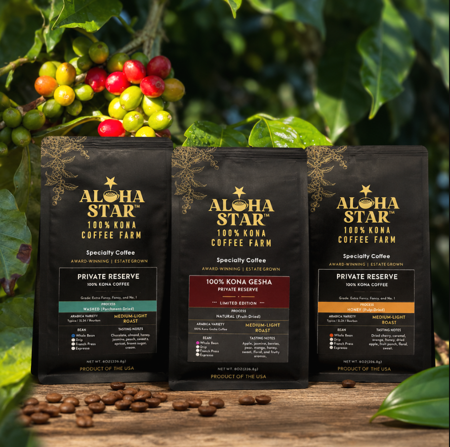 3 Processing Methods Aloha Star 100% Kona Coffee.png