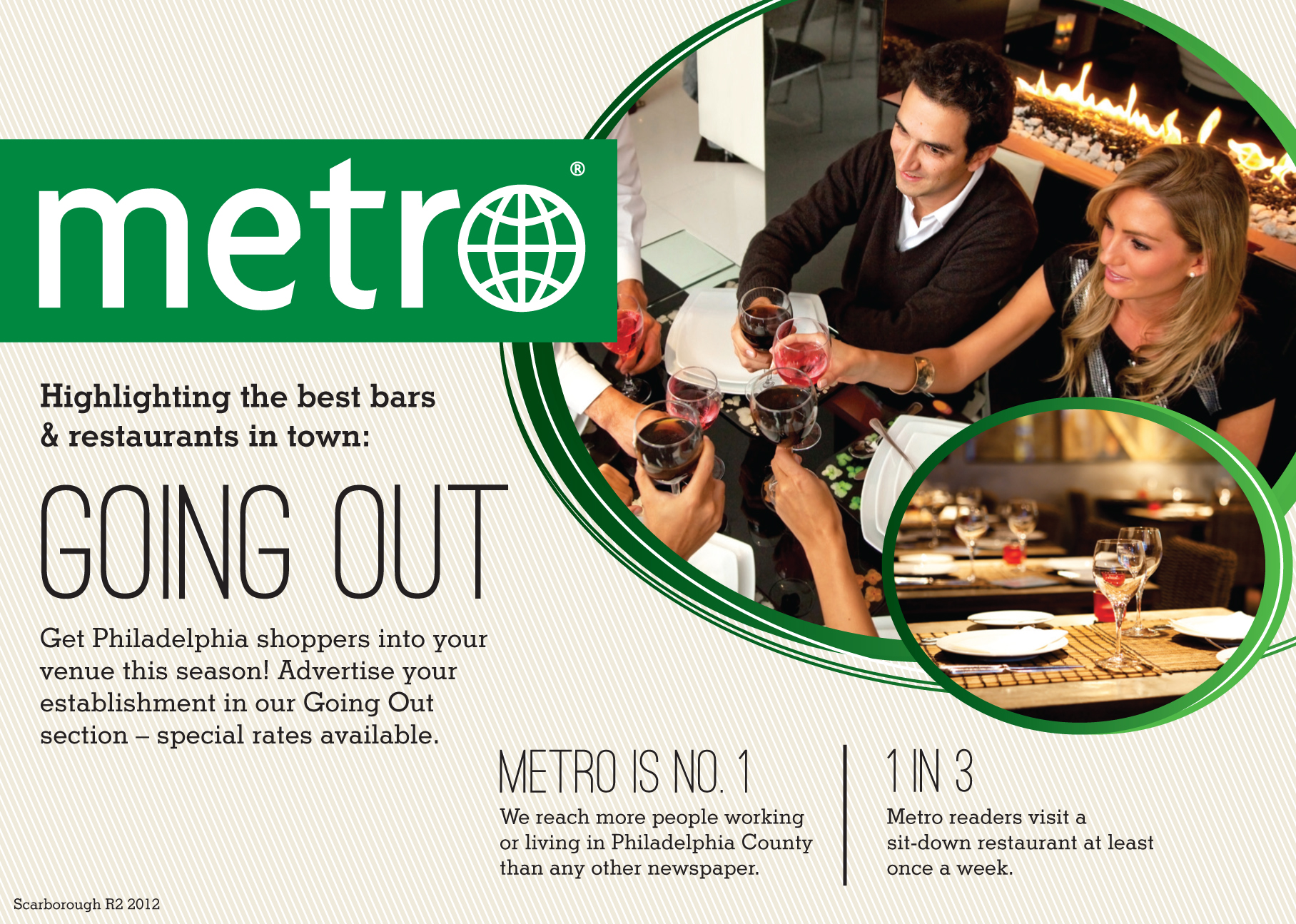 Metro Philadelphia Going Out Postcard
