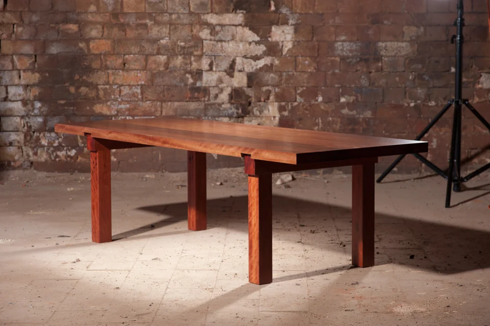 T7 Dovetail Low Table in Red Ironbark