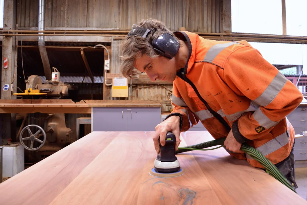 Fine Sanding the Table Top