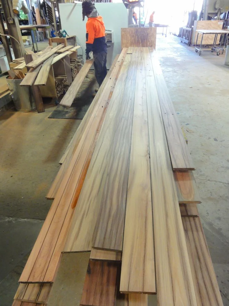 Timbers sawn from telegraph poles