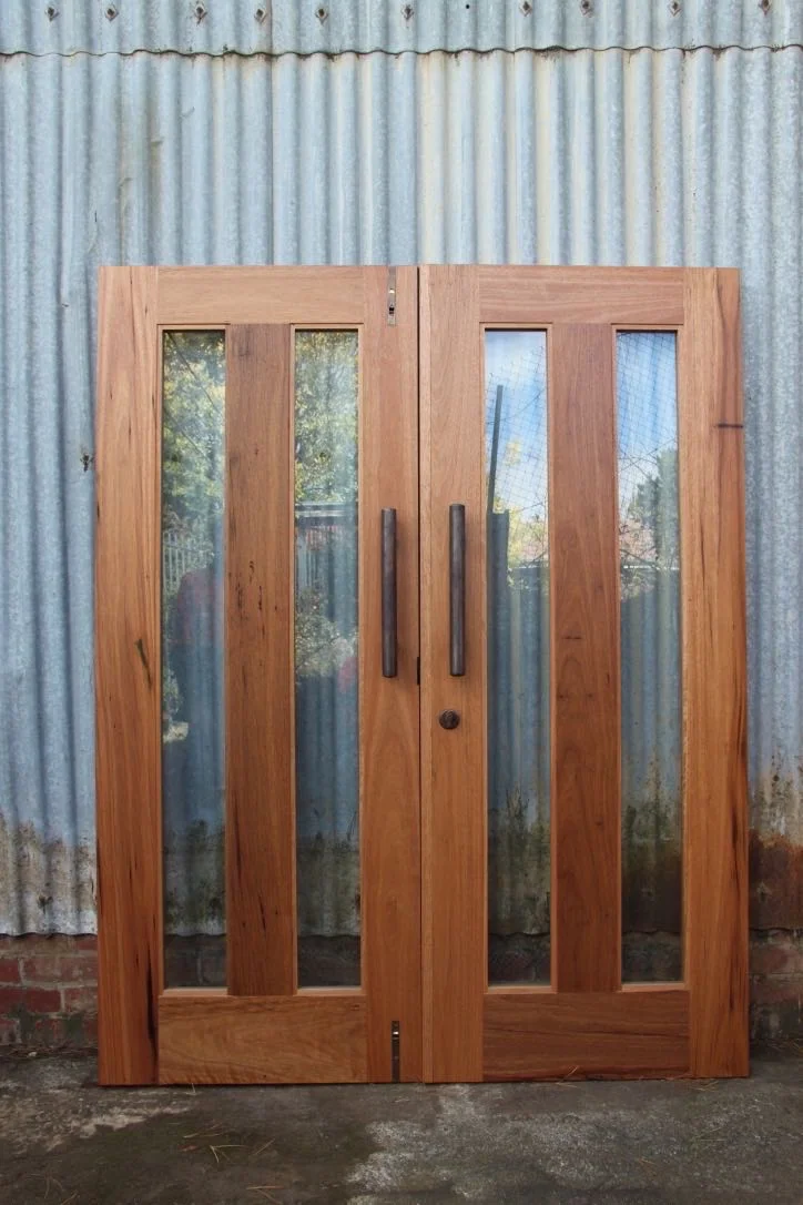 Frame and Panel door with glazing.