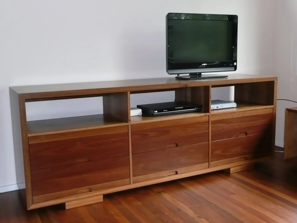 Spotted Gum Entertainment Unit.