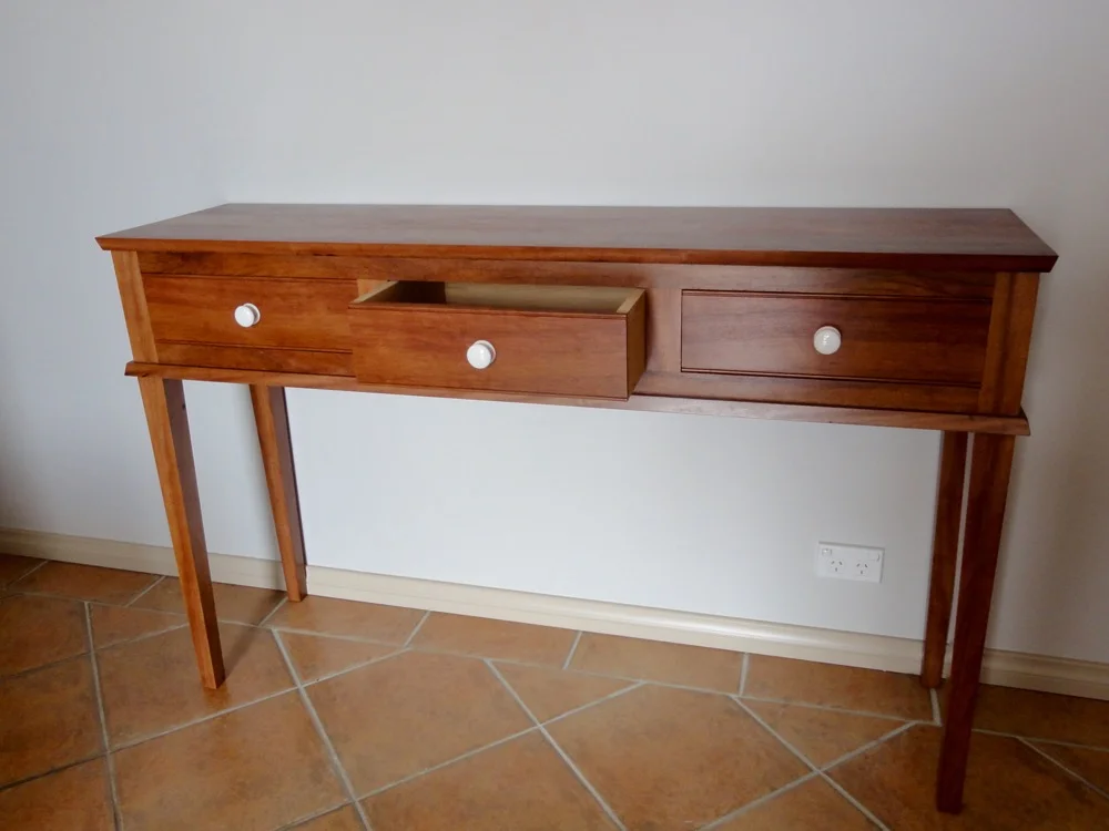 Side table in Recycled Brushbox
