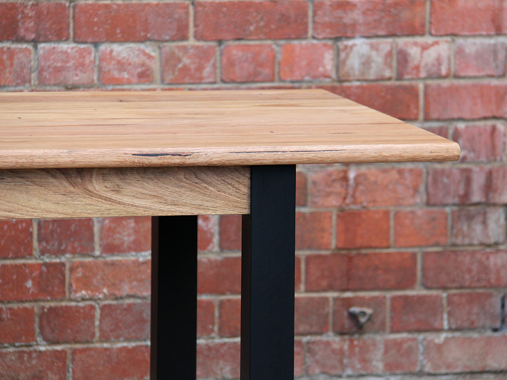 Detail of a locally sourced Ash table