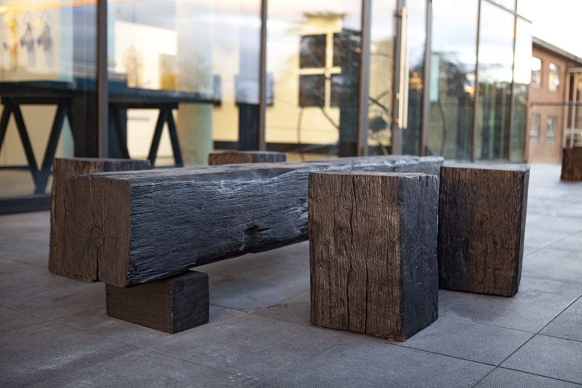 Our black beam seating