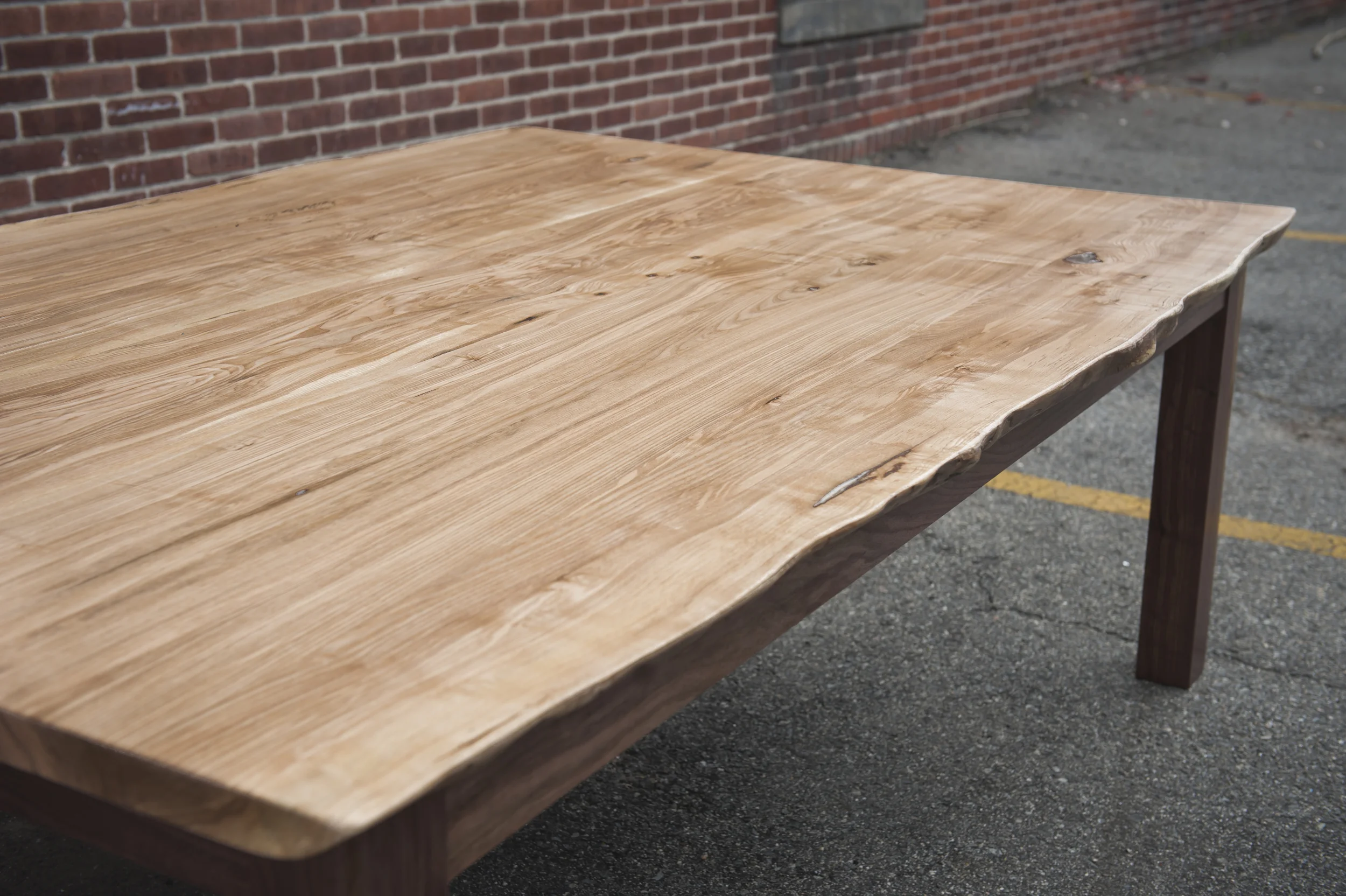 Ash wood dining table 