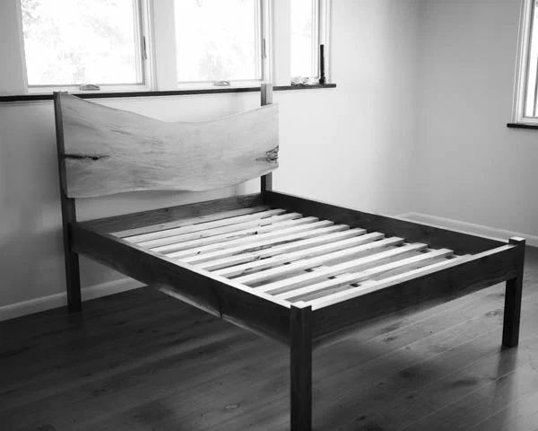 Live edge Slab Queen Bed