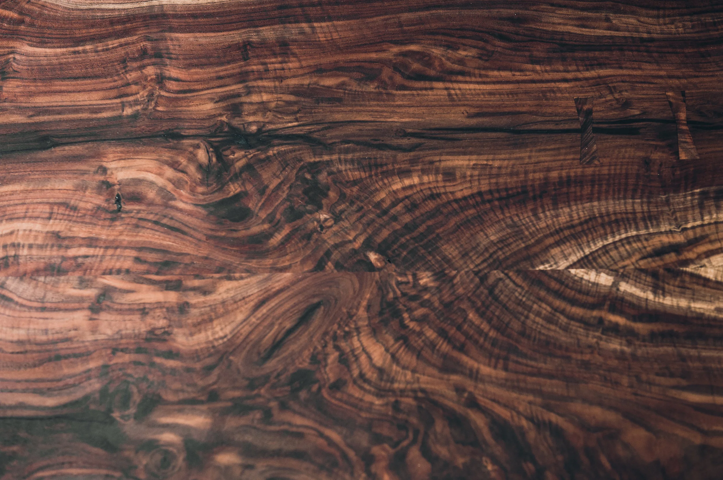 Bookmatched Claro Walnut