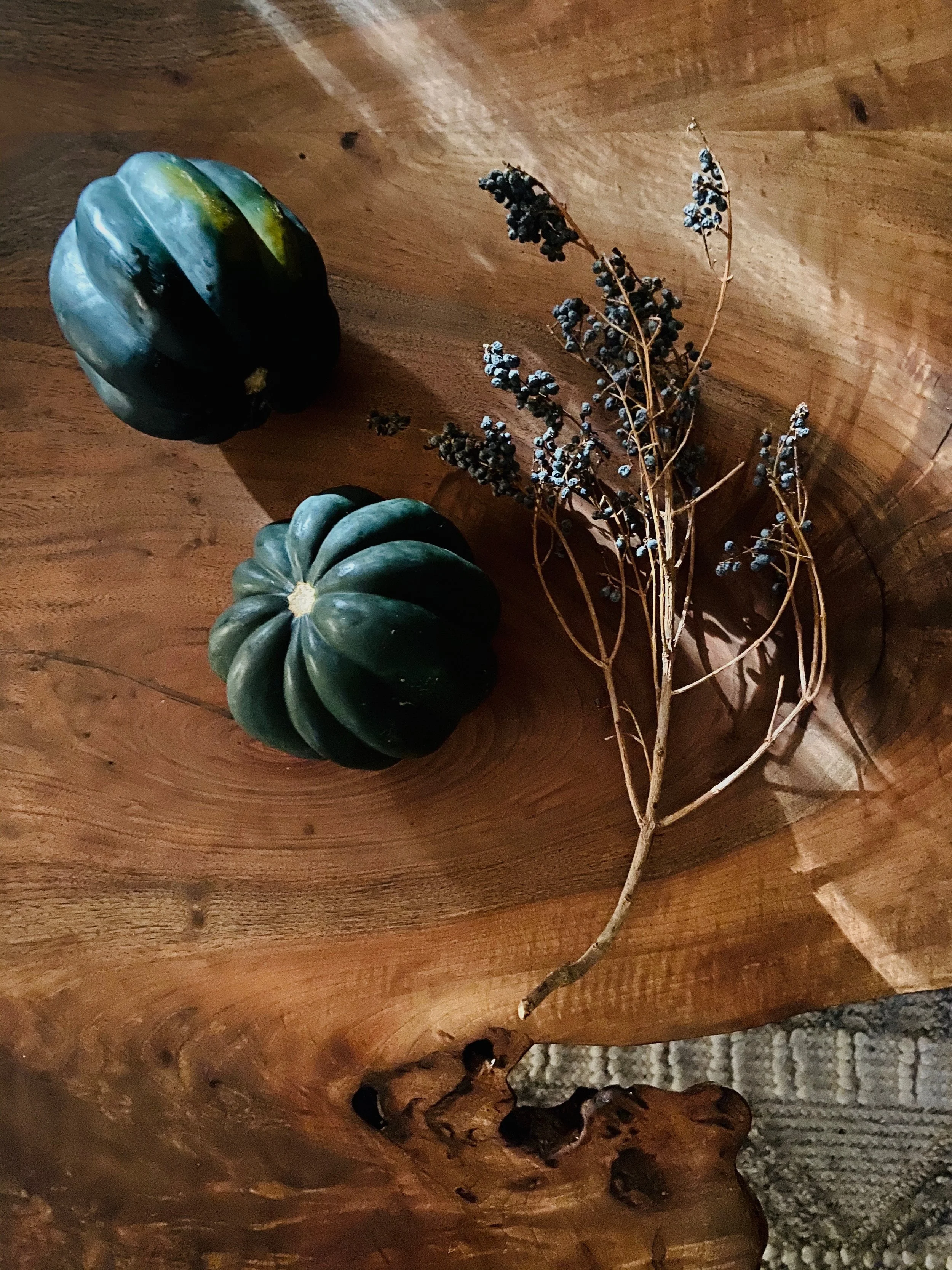 Walnut with fall harvest