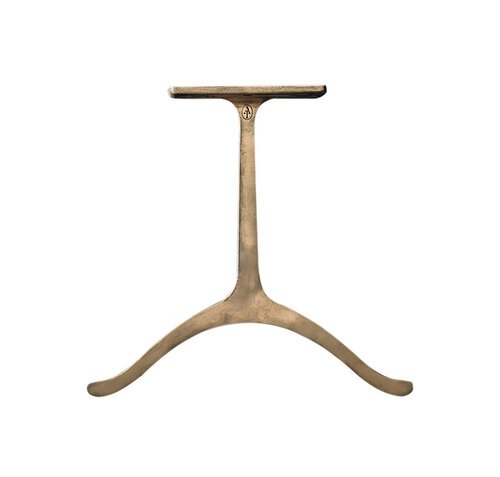 A bronze table base modern leg
