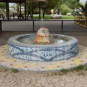 Memorial Goldfish Fountain, Alameda Park Zoo, NM