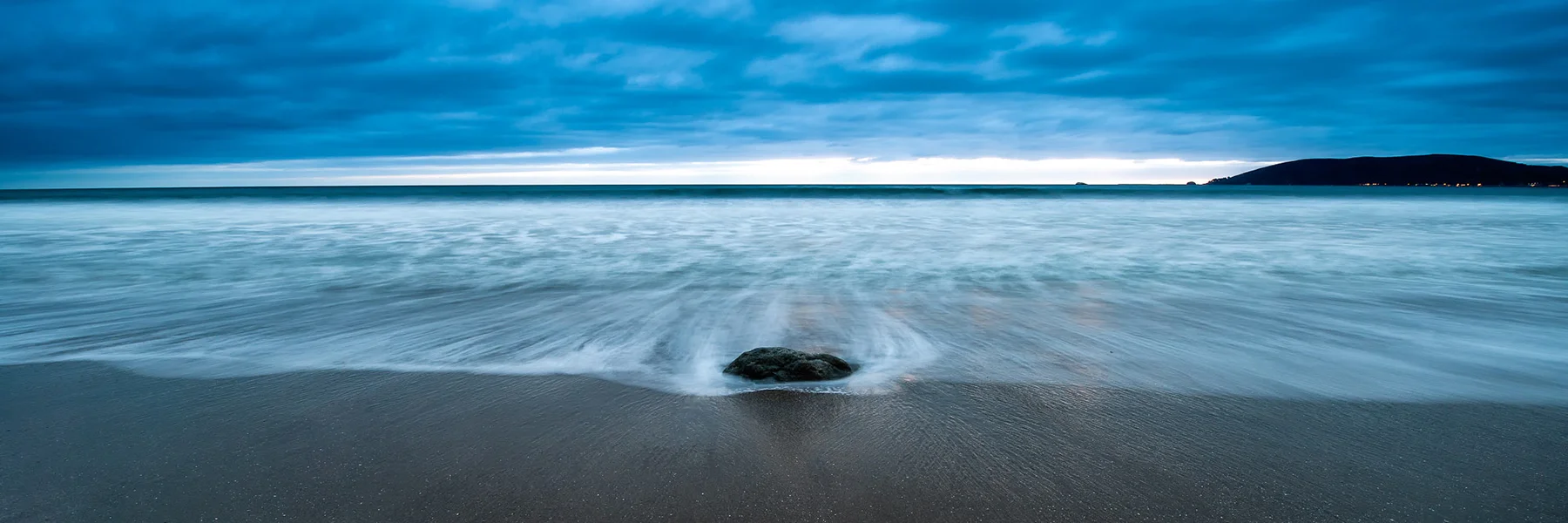 Lone Stone Aluminum Print - 10"x30"