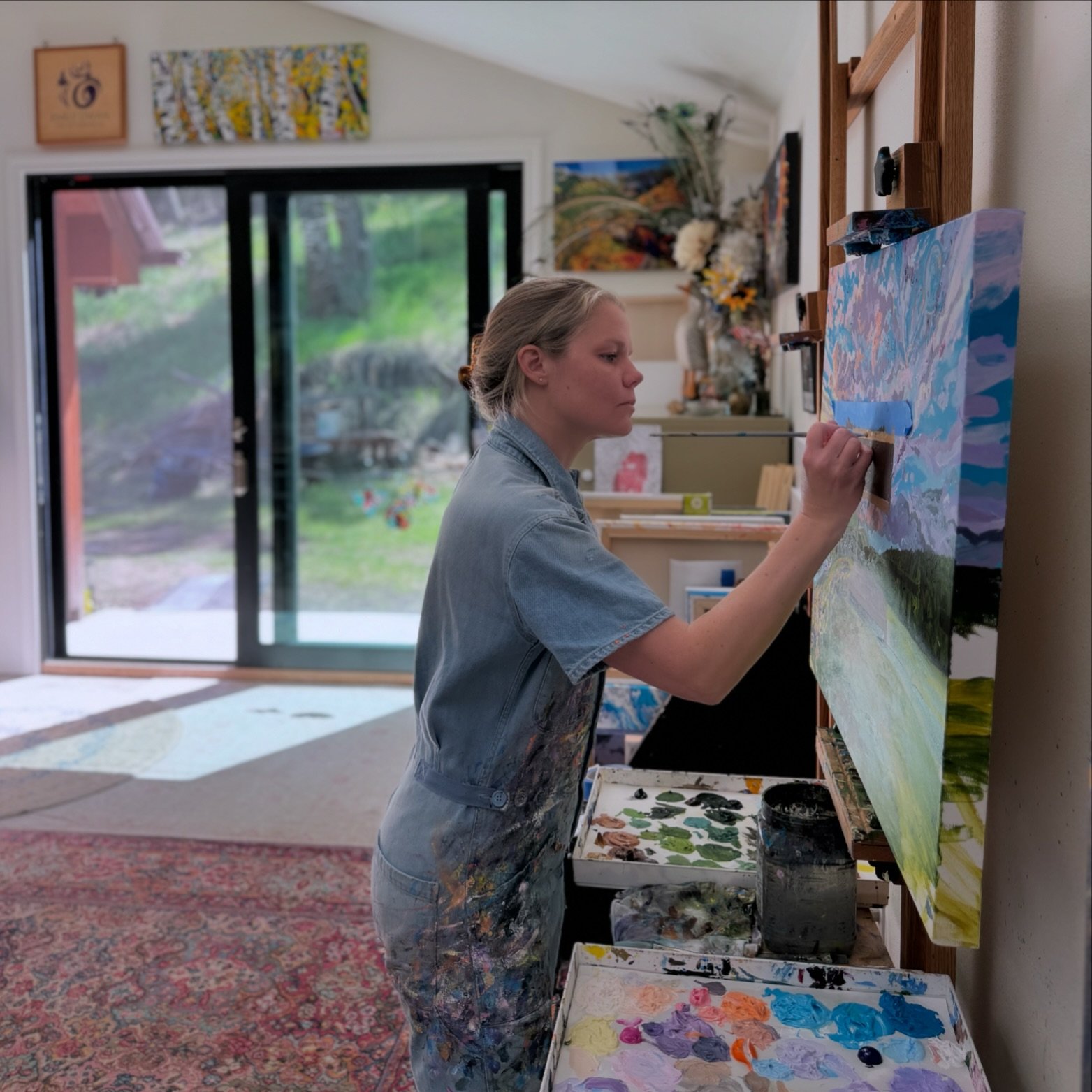 I&rsquo;ve been working on an extra special painting this week that I&rsquo;m super excited about. I look forward to sharing the final piece and more details with you soon! 

It&rsquo;s a peaceful day here in the studio painting while it drizzles out