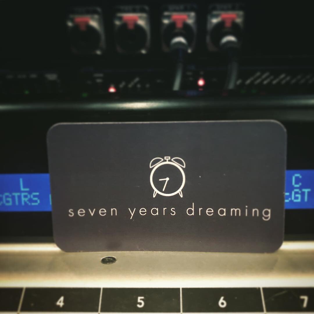 In the studio with #SevenYearsDreaming recording a great new bunch of songs. Book your next recording session with us today! #singersongwriter #acousticguitar #originalmusic #recordingstudio #newjersey