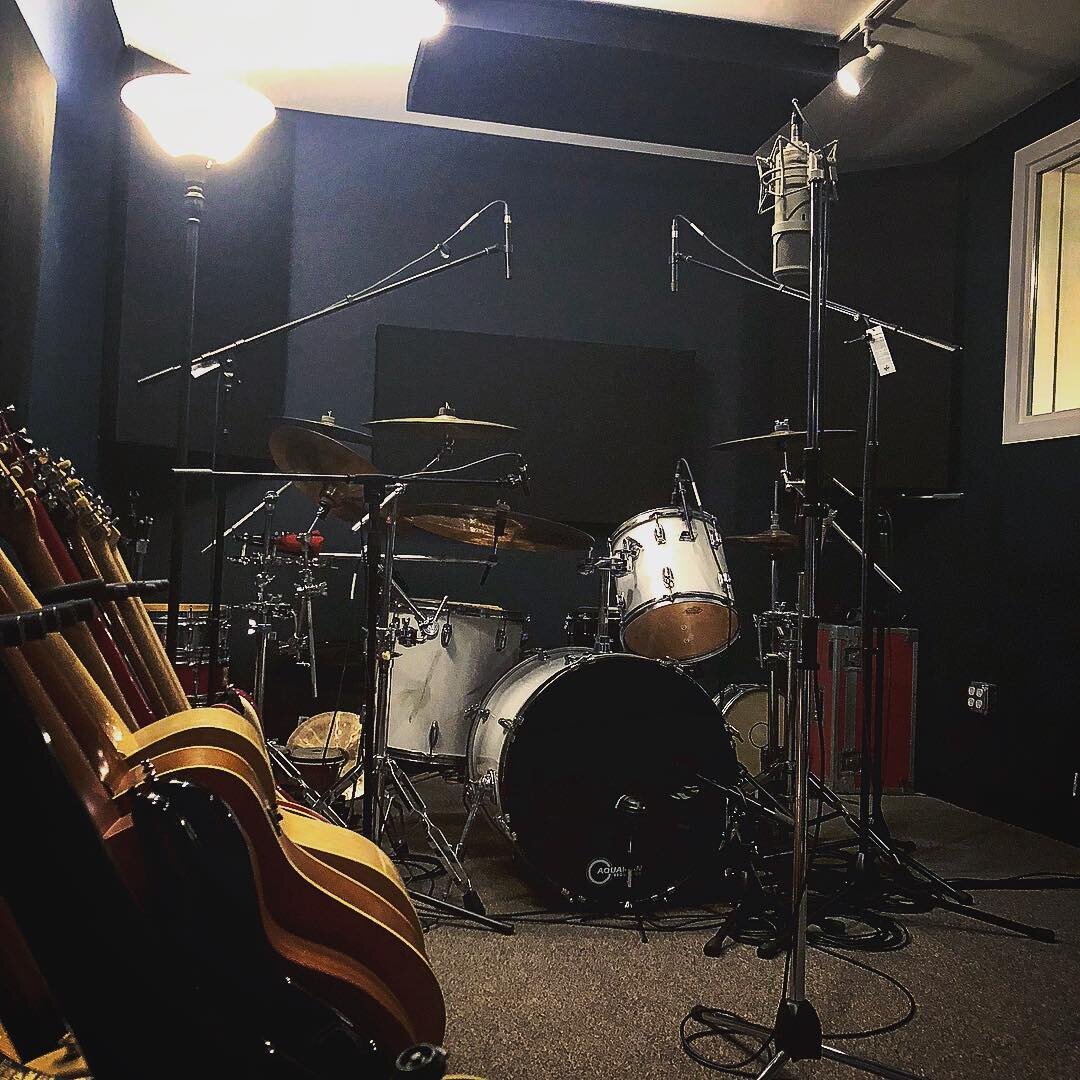 All ready for the recording session. The next session could be for your next release. Contact us today! #recording #drummer @ludwigdrumshq @audixmics @aquariandrumheads