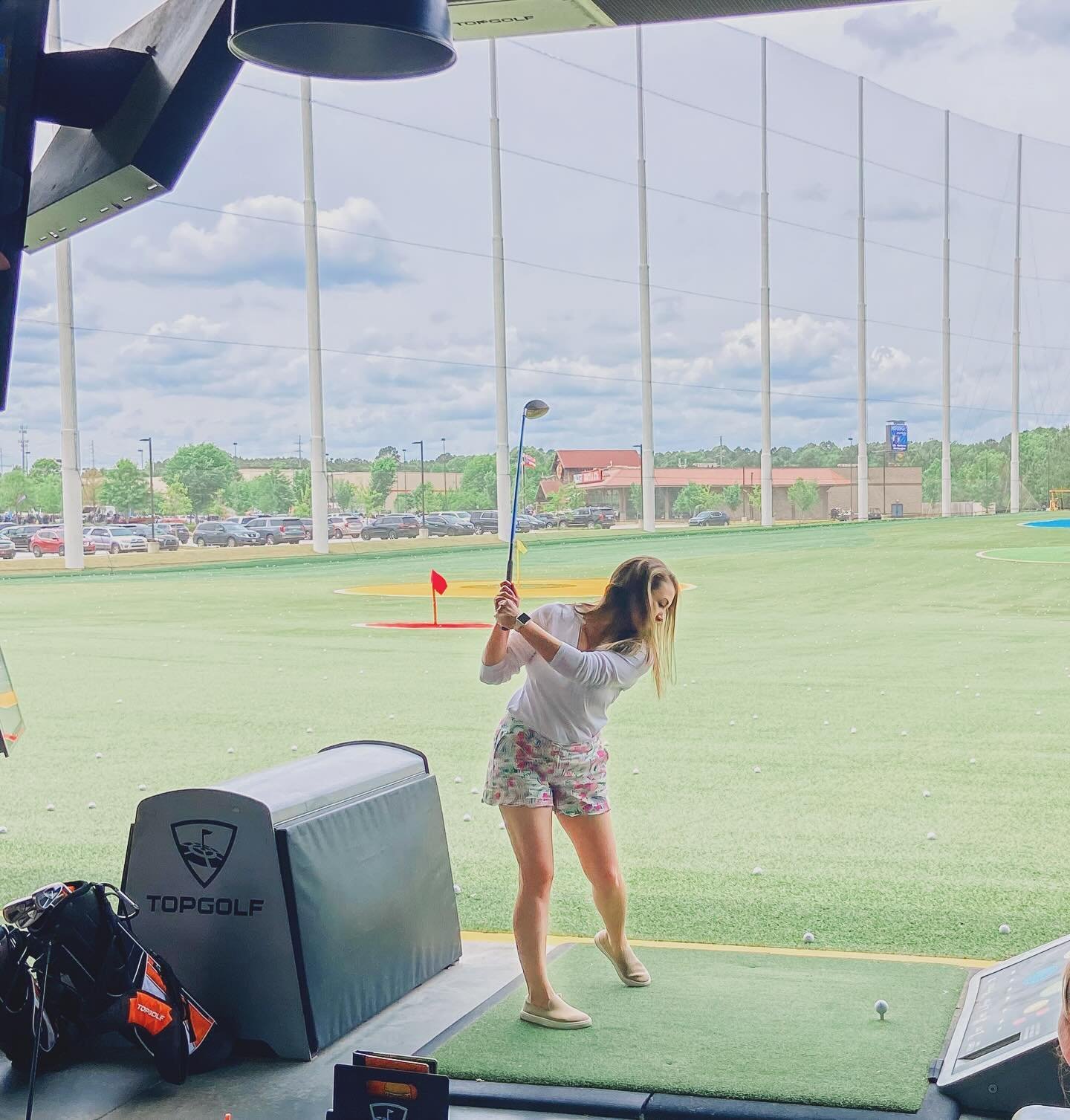 New hobby unlocked this weekend 😆 Had no idea my husband was taking these 🙈 or that I would love this so much! Can&rsquo;t wait to go to the driving range soon! ⛳️