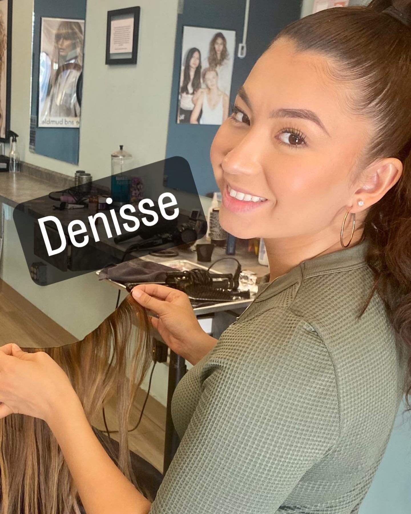 Denisse is prepping for a hand tied extension installation. Get the hair of your dreams.  Denisse has openings this week for color, cut or extensions.  907 279.9617 #handtiedextensions #bumbleandbumblesalon #shwartzkopfprofessional #907 #appointmwnts