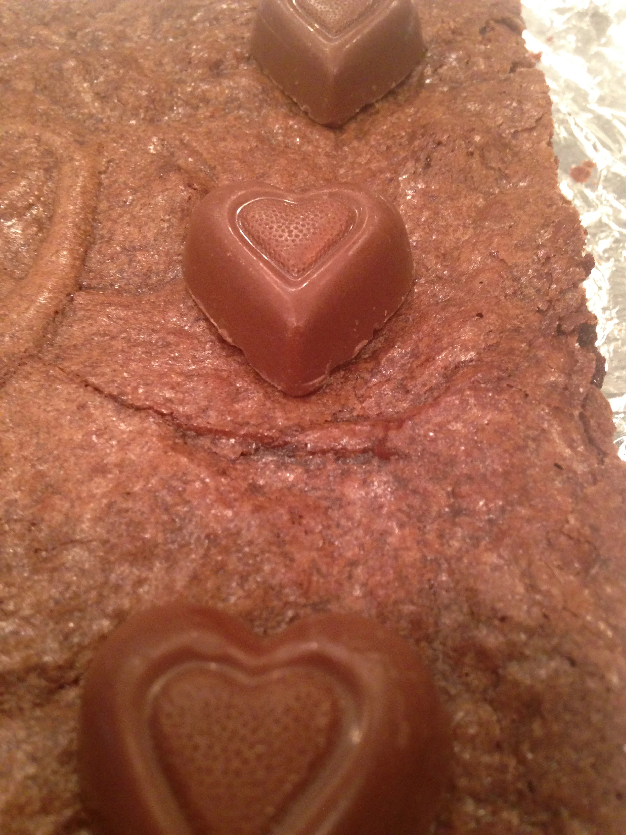 A closeup of the Reese's Peanut Butter Heart