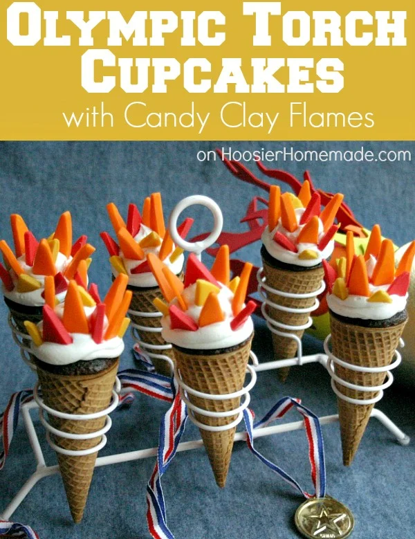 We love these torch cupcakes complete with fireproof candy flames! http://tinyurl.com/d89xhsm