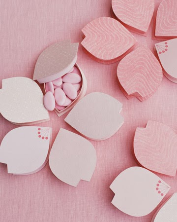Cherry Blossom Favor Boxes are cute and clever!